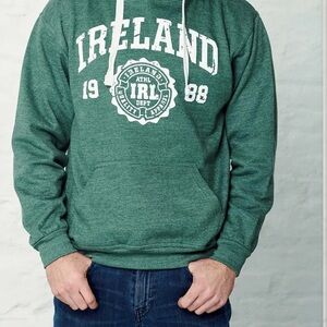 Ireland Graphic Green Hoodie Sweatshirt
